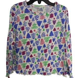 Girls Holiday Christmas Shirt Long Sleeve Top NEW